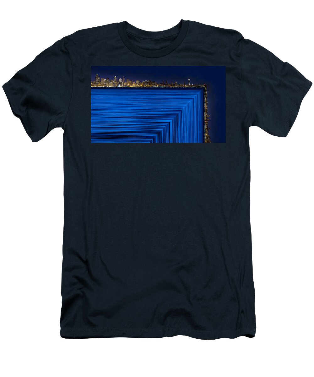Cube City Nighttime Pelo Blanco Photo T-Shirt