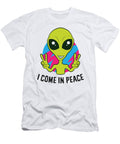 Cute Alien I Come in Peace Space Rave Edm Music Alien Eq Designs T-Shirt