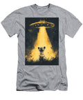 Cute Cub Gazing At Ufo in the Night Sky Grover Mcclure T-Shirt