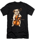 Cute English Bulldog Dog Playing Cello Musician Sophie Eleanor T-Shirt