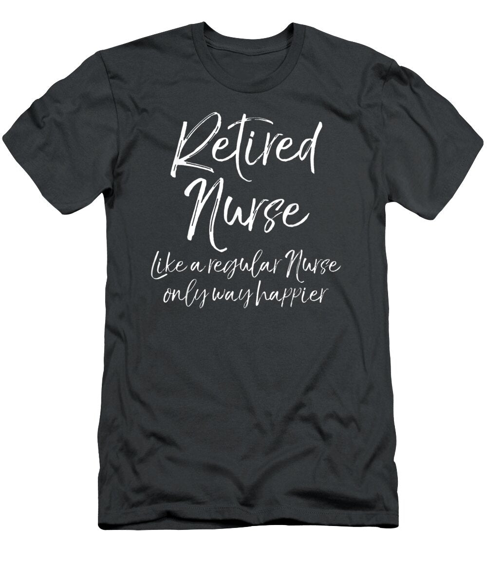 Cute Womens for Nursing Retirement Funny Retired Nurse Adbah Crystal T-Shirt
