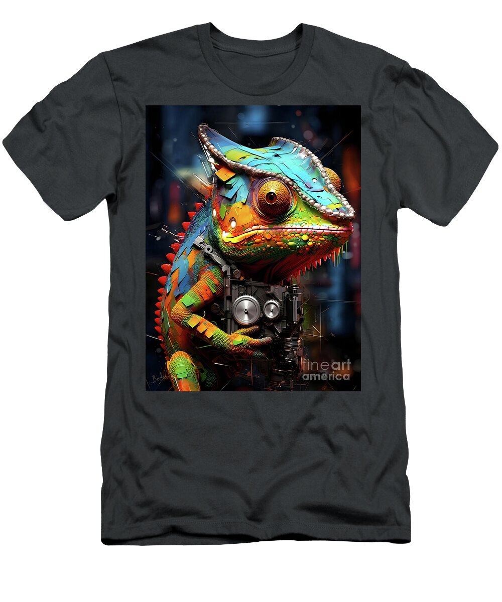 Cyber Chameleon 1 Peter Awax T-Shirt