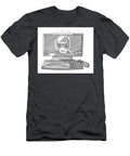 Cyber Crime Concept Desktop Computer Drawing Frank Ramspott T-Shirt