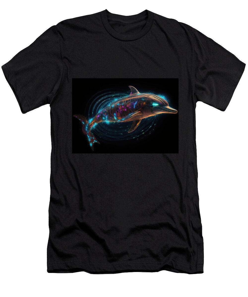 Cyber Dolphin Cosmic Creations T-Shirt