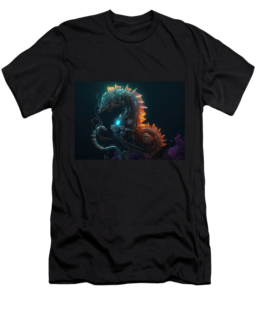 Cyber Ocean Hunter Cosmic Creations T-Shirt