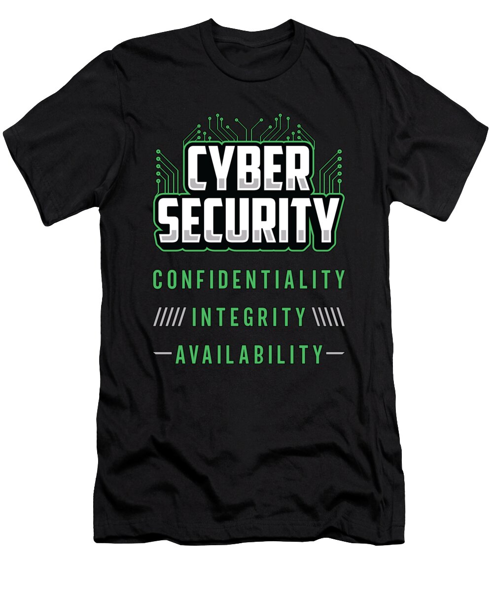 Cyber Security Confidentiality Integrity Analyst Tshirtconcepts Marvin Poppe T-Shirt