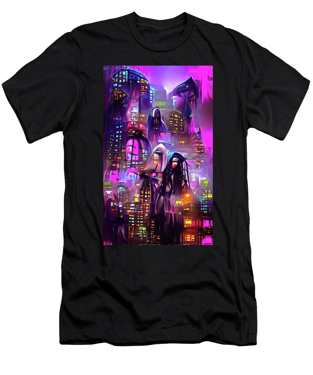 Cybergoth City 01 Matthias Hauser T-Shirt