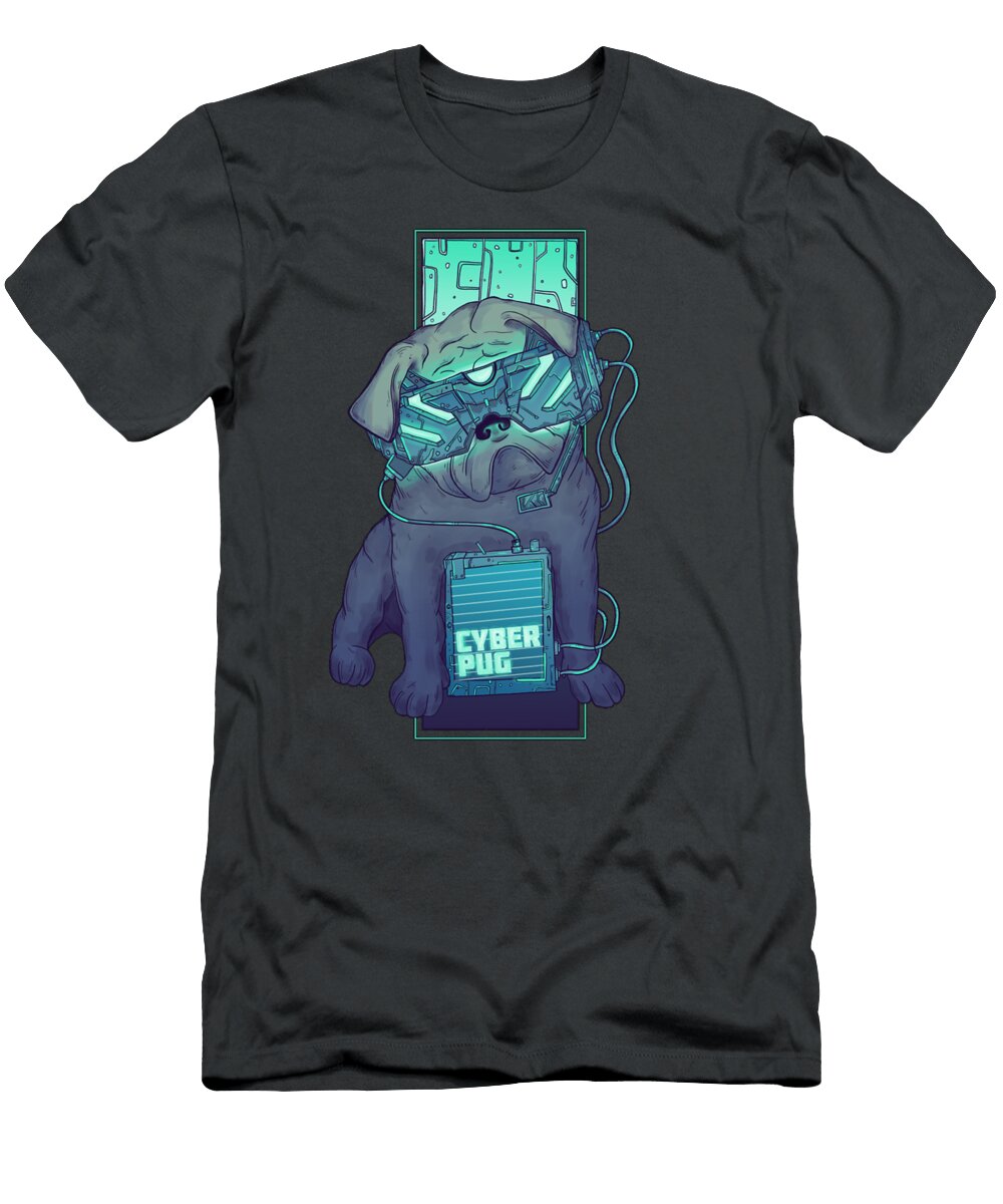 Cyberpug Cyber Security Heather Caldwell T-Shirt