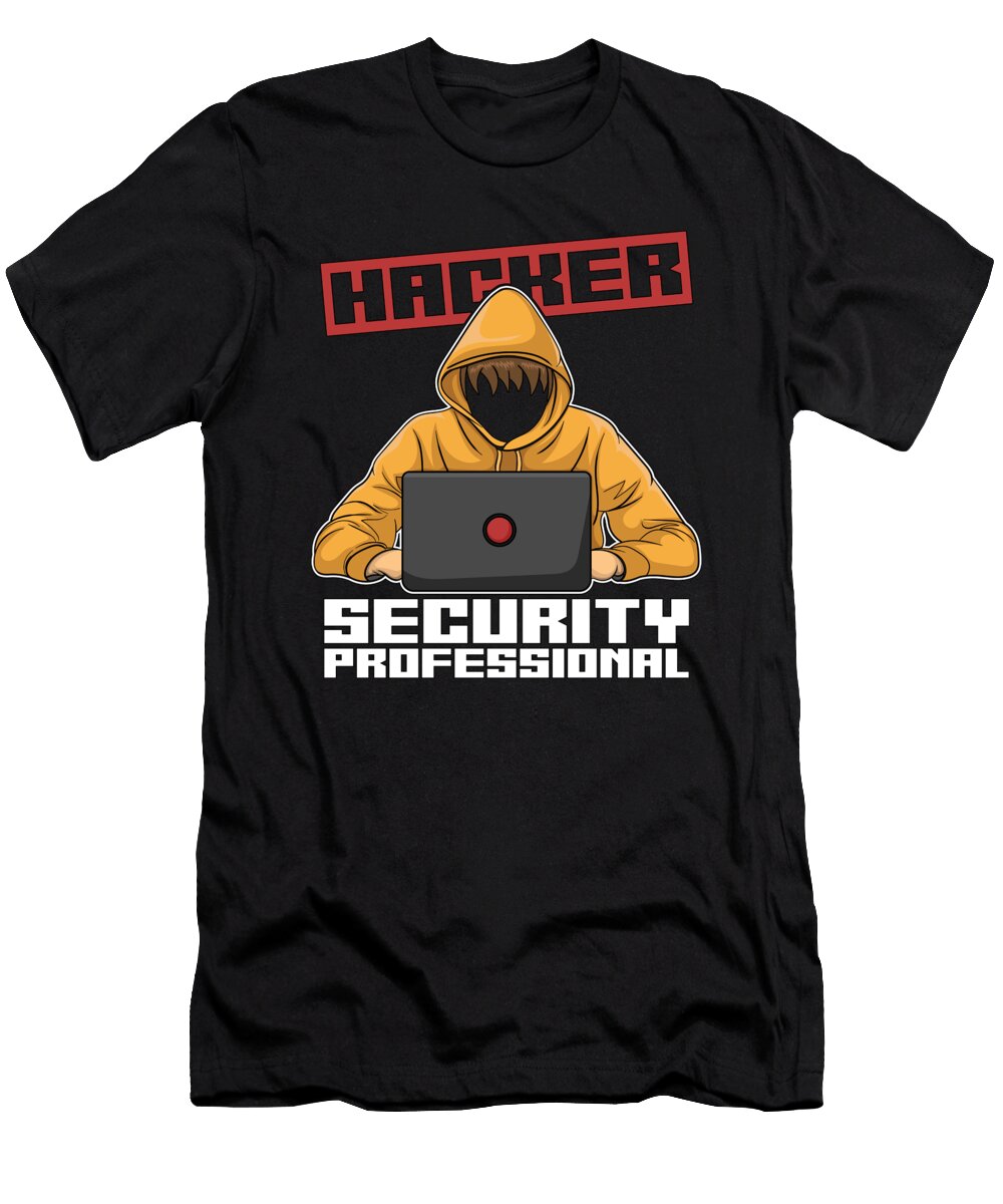 Cybersecurity Hacker Security Professional Analyst Tshirtconcepts Marvin Poppe T-Shirt