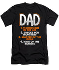 Dad Gift Dad Kids Grillmaster King of Remote Fathers Day Kanig Designs T-Shirt