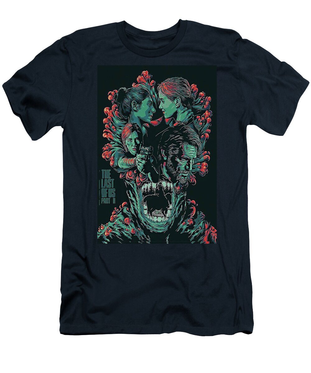 Dark Post Apocalyptic Survival Illustration Dramatic Character Portrait Moody Cinematic Game Style W Gerald Thane T-Shirt