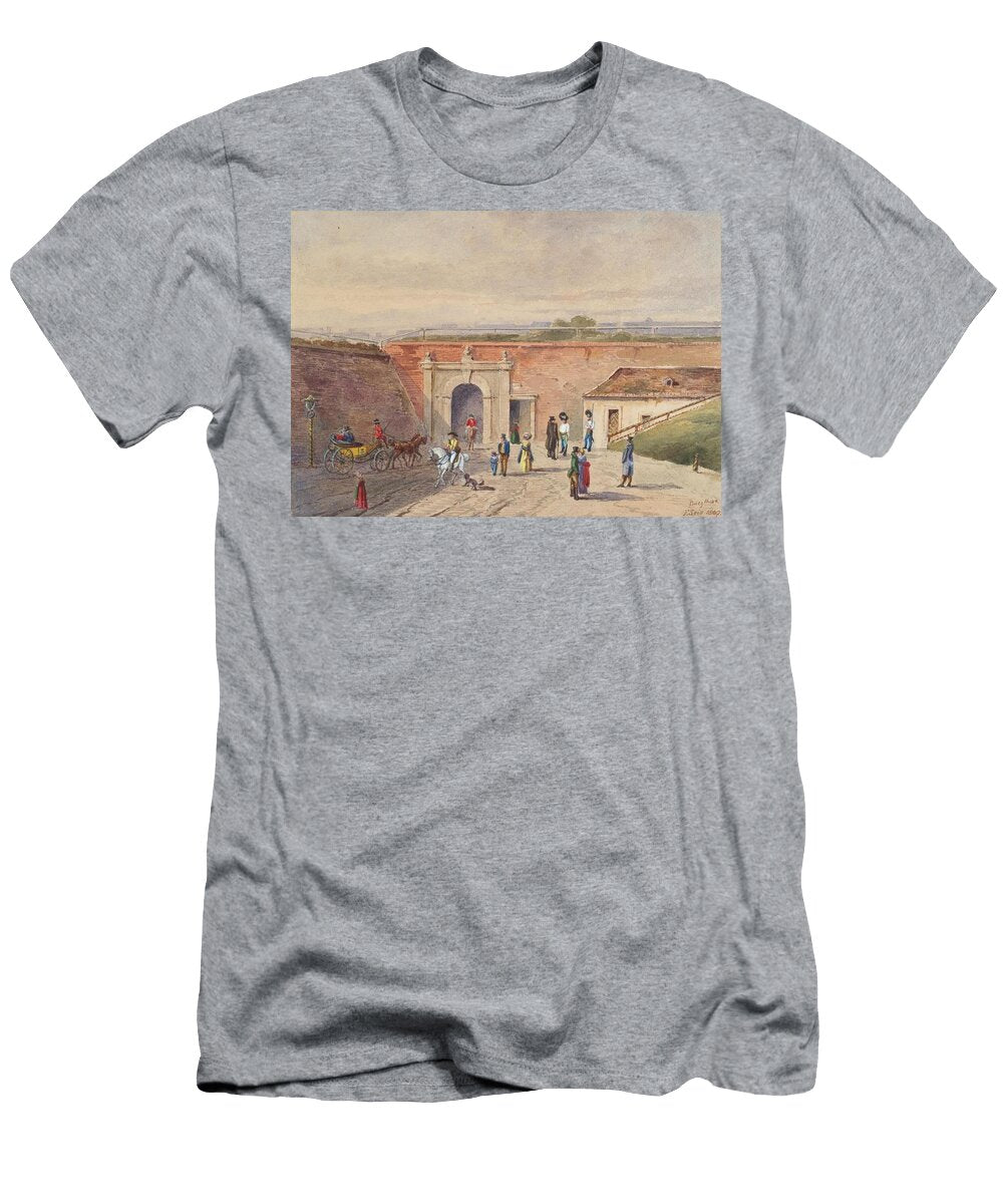 Das Alte Burgtor in Wien F Seis Austrian Th Century T-Shirt