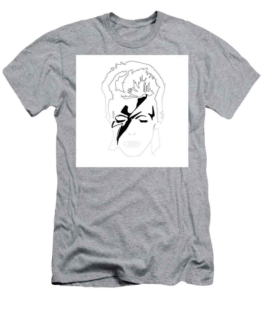 David Bowie Line Drawing Naxart Studio T-Shirt