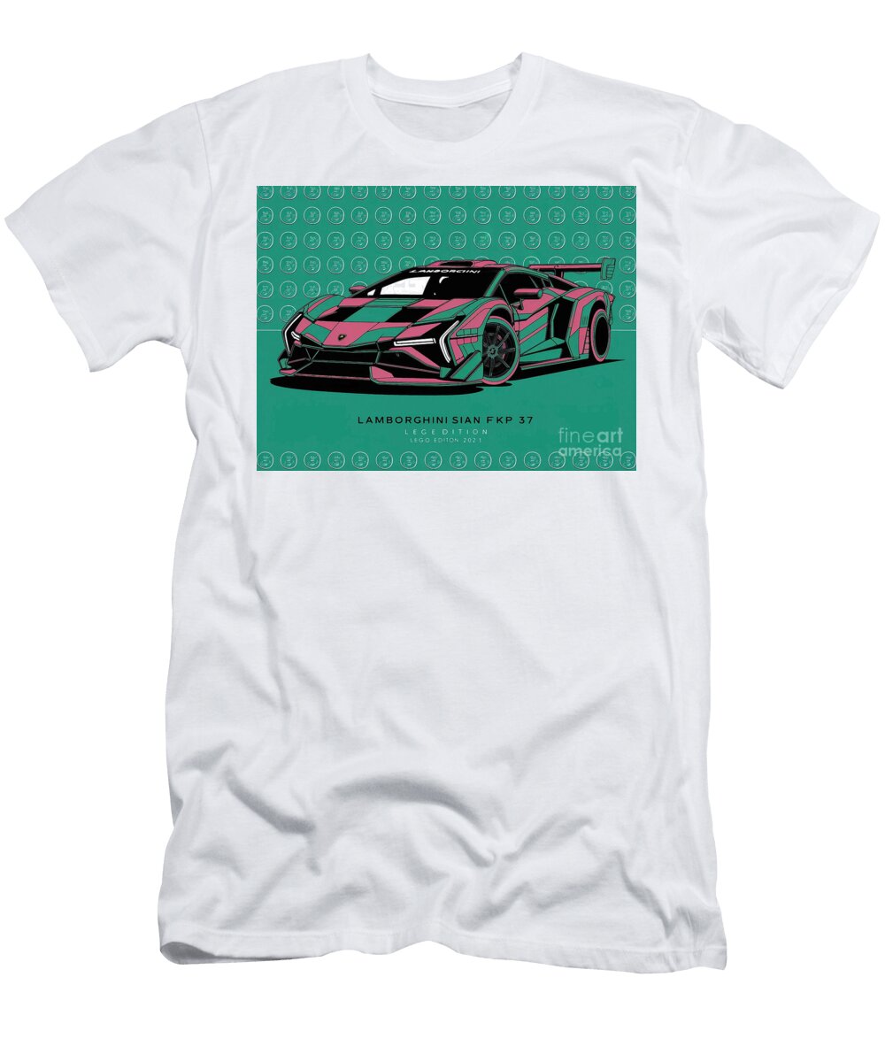 Design Lamborghini Sian Fkp 37 2021 Lego Lowell Harann T-Shirt