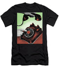 Dialing a Red Rotary Telephone Csa Images T-Shirt