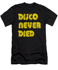 Disco Never Died Yellow 1970s Disco Funk Vintage Retro Neon Light Funky Henry B T-Shirt