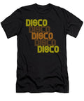 Disco Repeat Brown 1970s Disco Funk Vintage Retro Neon Light Funky Henry B T-Shirt