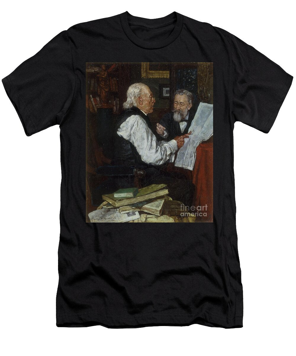 Discussing the News the Argument Louis Charles Moeller T-Shirt