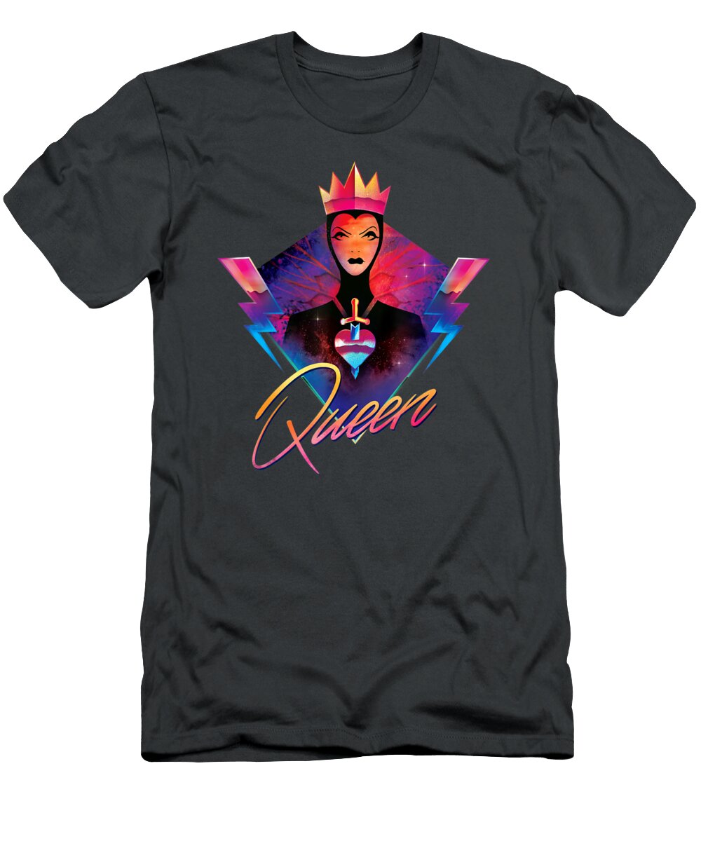 Disney Villains Evil Queen Neon 90s Rock Band Tran Lieu Ly T-Shirt