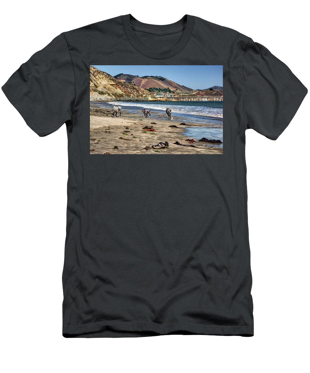 Dog Beach Olde Port Beach Nikolyn Mcdonald T-Shirt