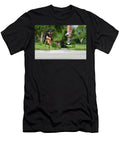 Dog Run Burning Rubber Laura Fasulo T-Shirt