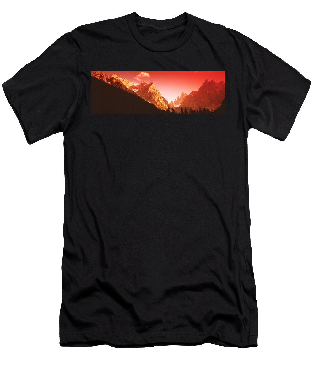 Dolomites Italy Panoramic Images T-Shirt