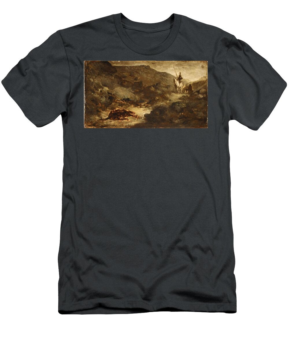 Don Quixote and the Dead Mule After Art Honore Daumier French T-Shirt