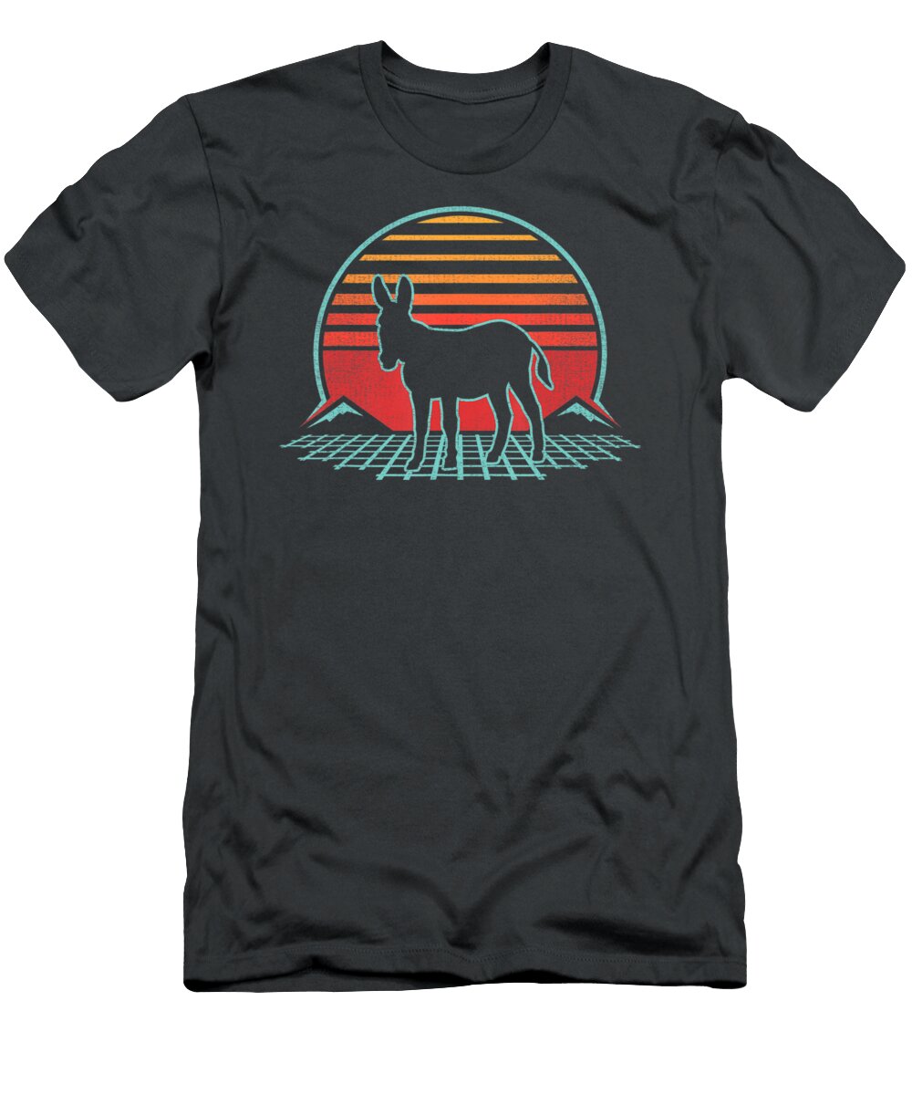 Donkey Retro Vintage 80s Style Animal Lover Nhat Ich Bui T-Shirt