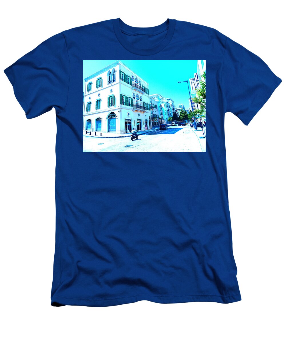 Downtown Beirut Motorcycle Funkpix Photo Hunter T-Shirt