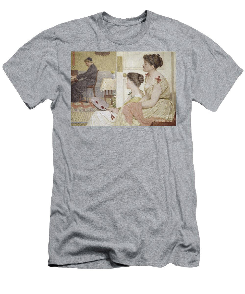 Drawing Room Scene with a Young Priest At the Piano Thomas Armstrong T-Shirt