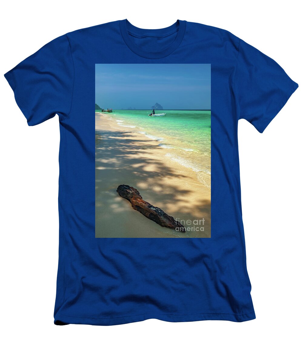 Driftwood on the Beach Adrian Evans T-Shirt