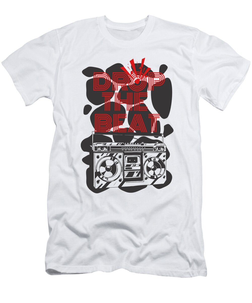 Drop the Beat Boombox Jacob Zelazny T-Shirt