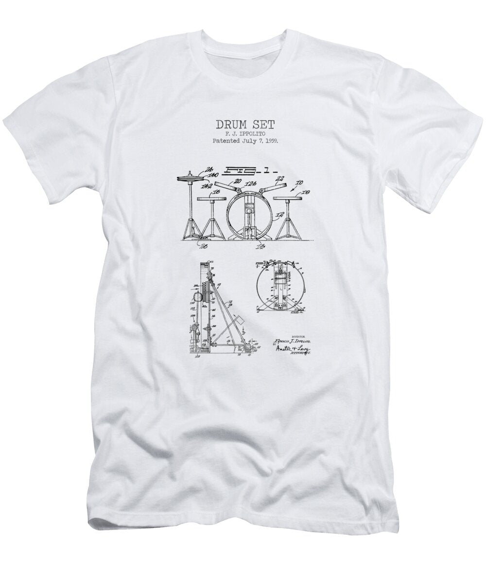Drum Set Patent Denny H T-Shirt