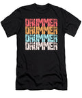 Drummer Vintage Retro Text Design Me T-Shirt