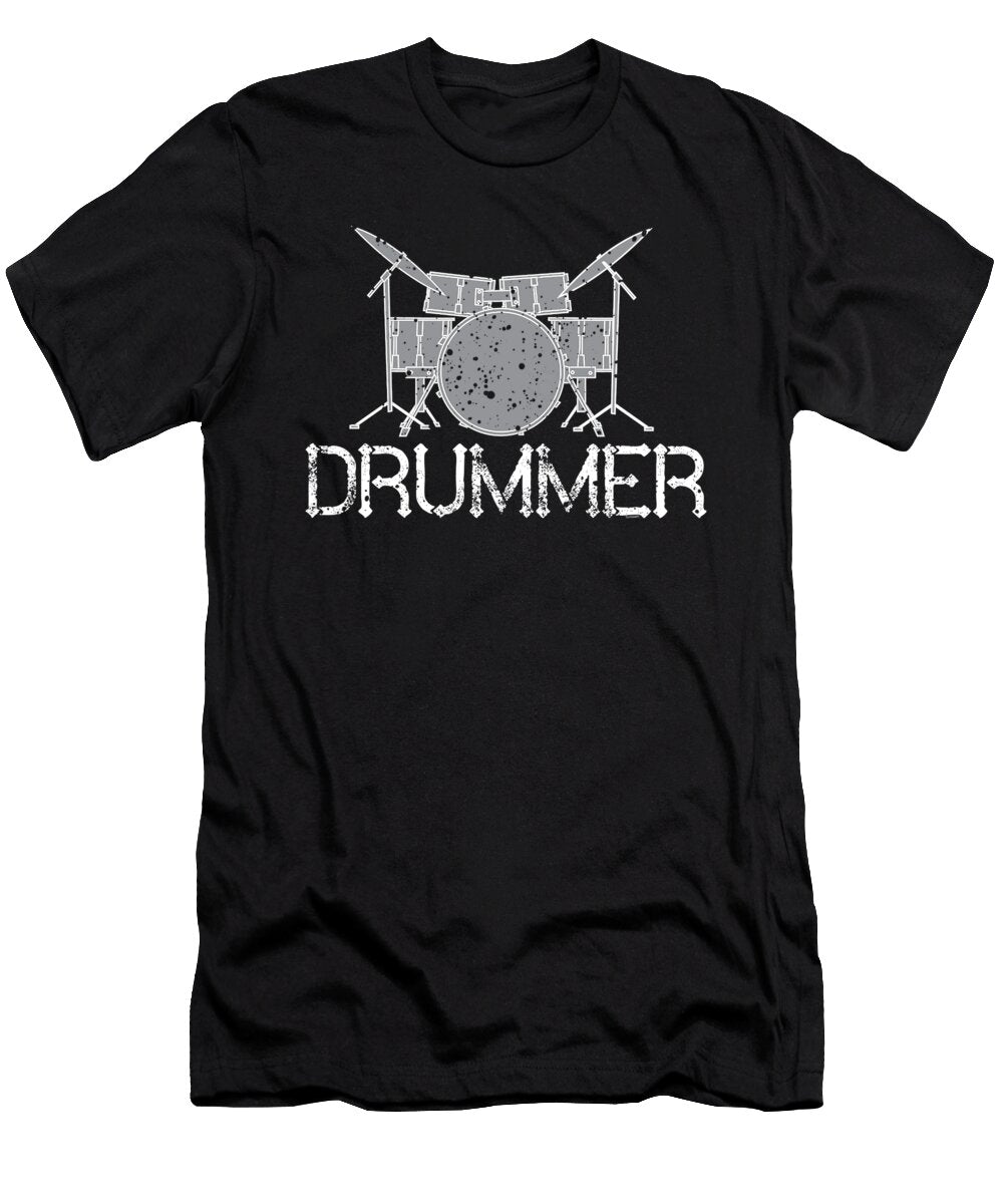 Drummers Drumming Musicians Drums Music Lovers Rock Bands Gift Thomas Larch T-Shirt