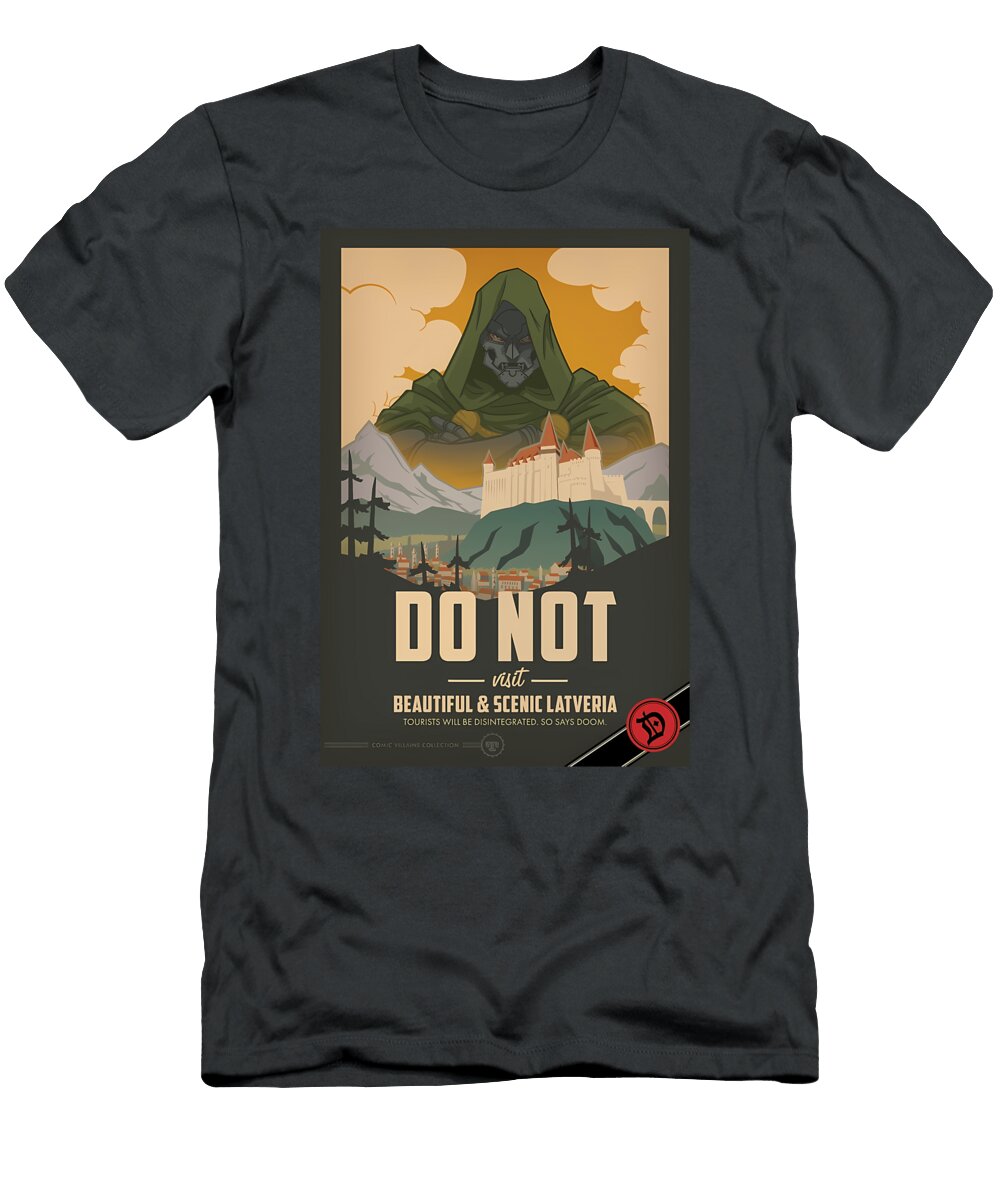 Drx2e Doom Psa Travel Poster Victor Martinez T-Shirt