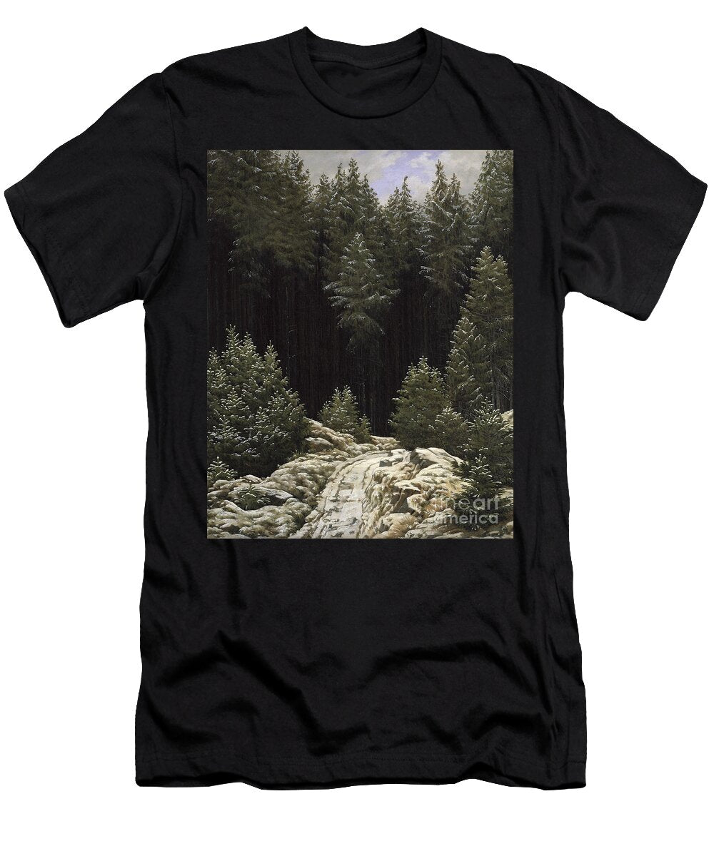 Early Snow Caspar David Friedrich T-Shirt