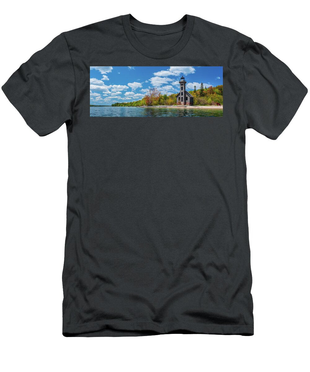 East Channel Light Panorama Tim Trombley T-Shirt
