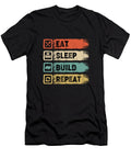 Eat Sleep Build Repeat Wasan Bh T-Shirt