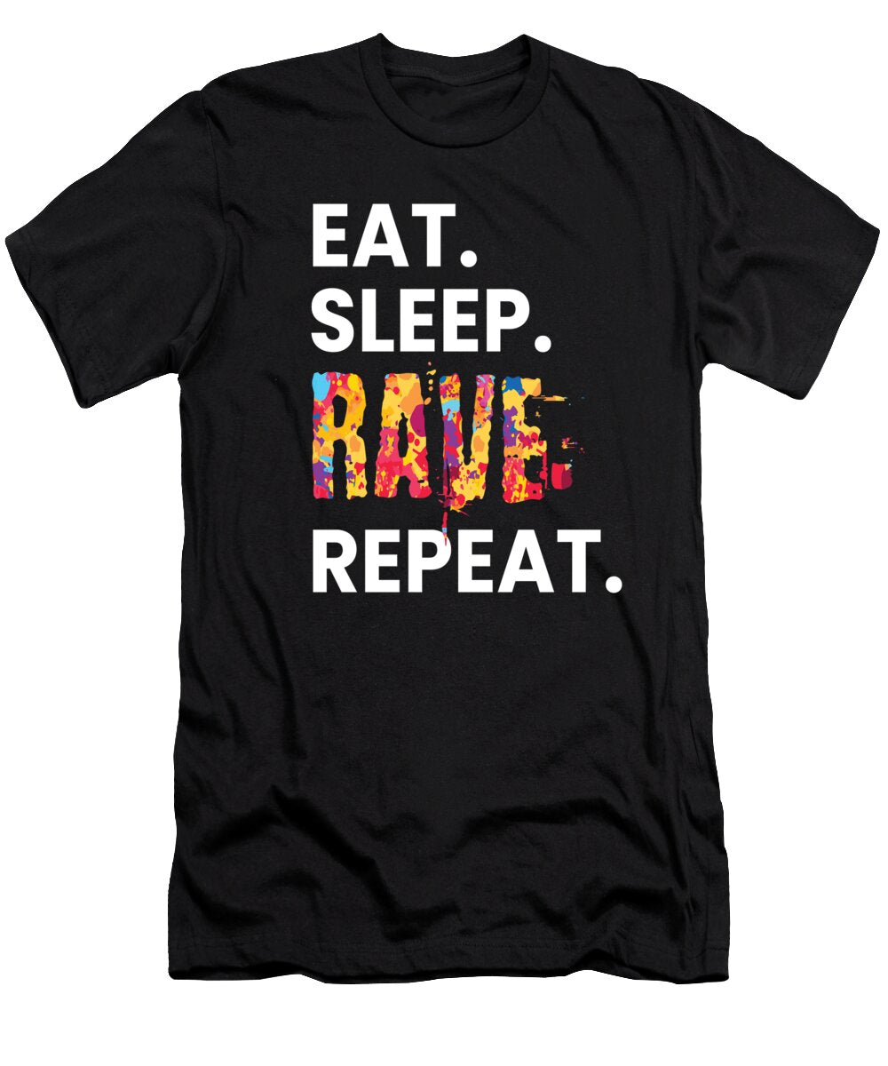 Eat Sleep Rave Repeat Edm Mooon T-Shirt