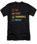 Eat Sleep Snowmobile Repeat Snowbike Racer Snowmobile Riding Graphics Lab T-Shirt