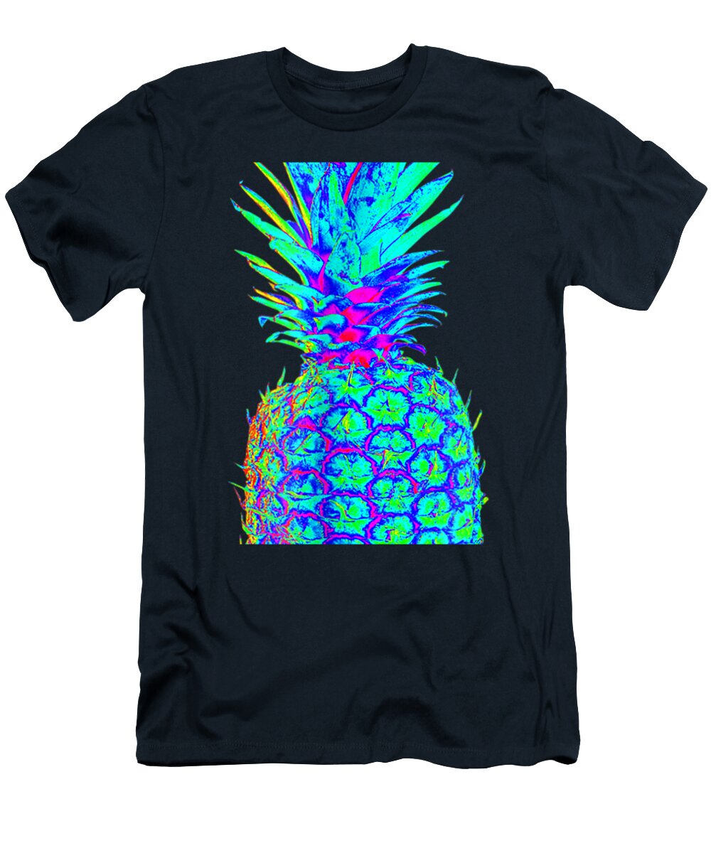 Edm Rave Festival Trippy Neon Pineapple Szilas Kardi T-Shirt