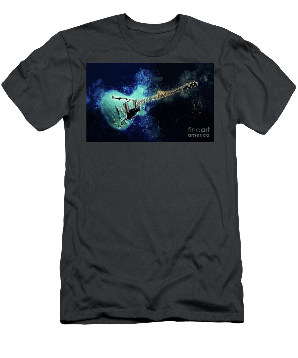 Electric Blue Guitar Ian Mitchell T-Shirt