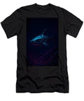 Electric Cyber Hunter Shark of the Glowing Neon Trench Aaron Potts T-Shirt
