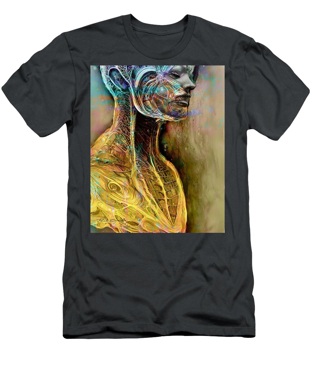 Electric Vessel Surreal Biomechanical Portrait By Bob Orsillo Bob Orsillo T-Shirt