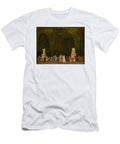 Elegant Figures in a Park Some Strolling in the Foreground While Others Sit in Groups and Converse Artistic Rifki T-Shirt