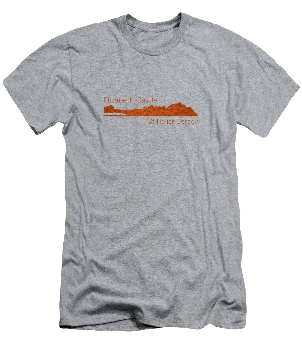 Elizabeth Castle in St Aubins Bay Jersey Channel Islands Spotted Barefoot Bodeez Art T-Shirt