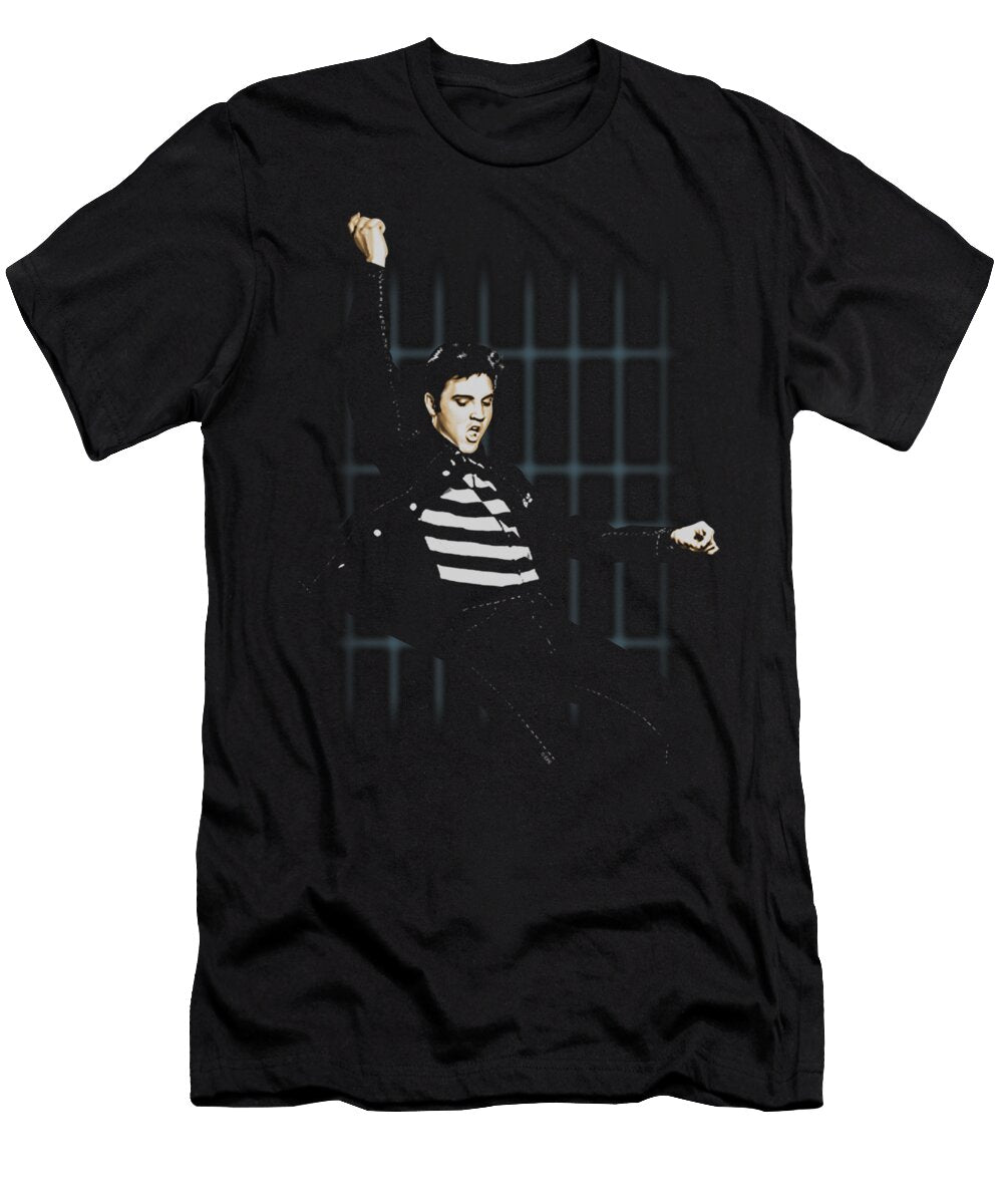 Elvis Blue Bars Brand a T-Shirt