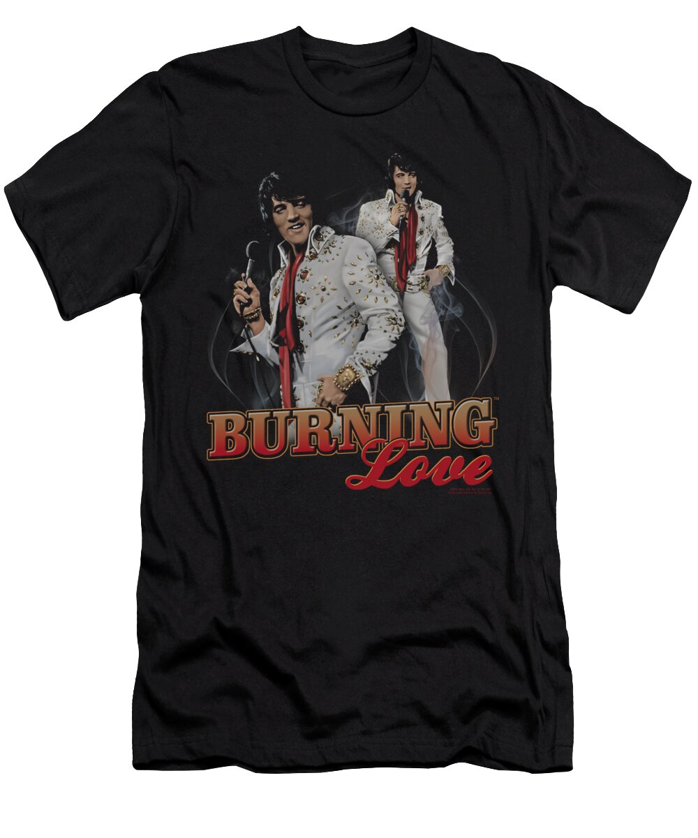 Elvis Burning Love Brand a T-Shirt