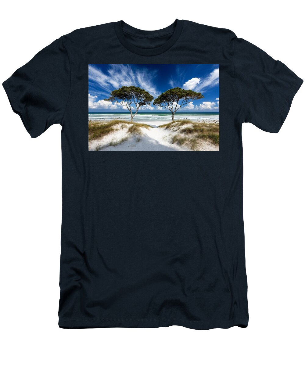 Emerald Waves and Golden Sands Sven Andersen T-Shirt